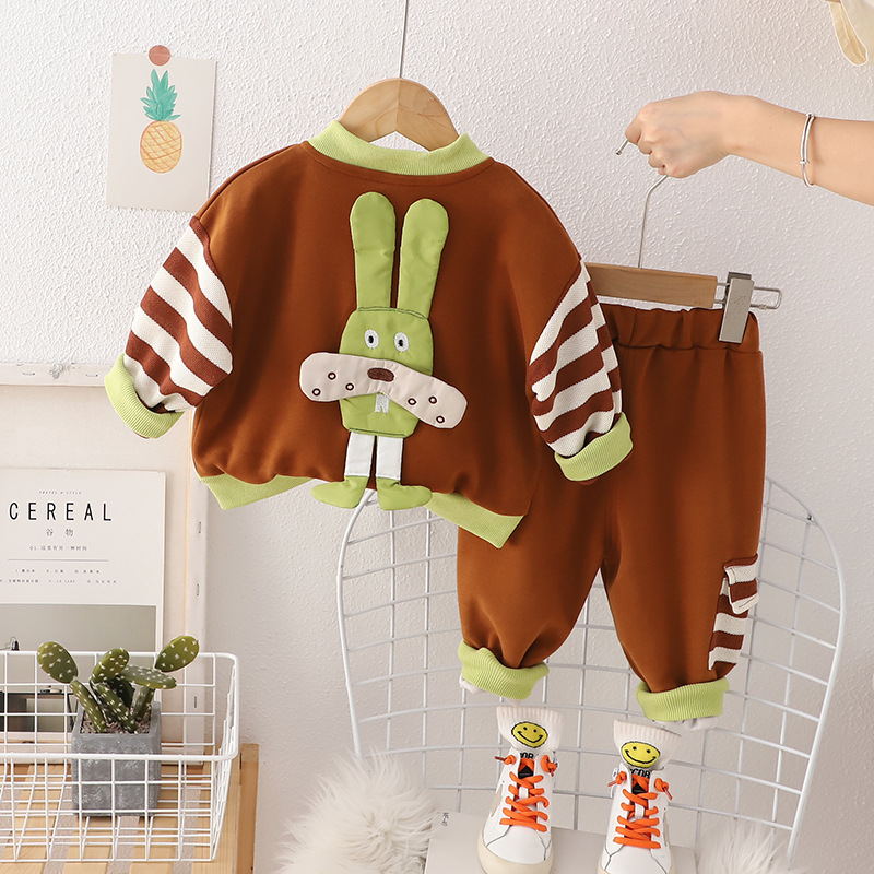 Jongens Herfstkleding Sport Tweedelige Set voor 1-jarige Baby's Lente en_voghion.com