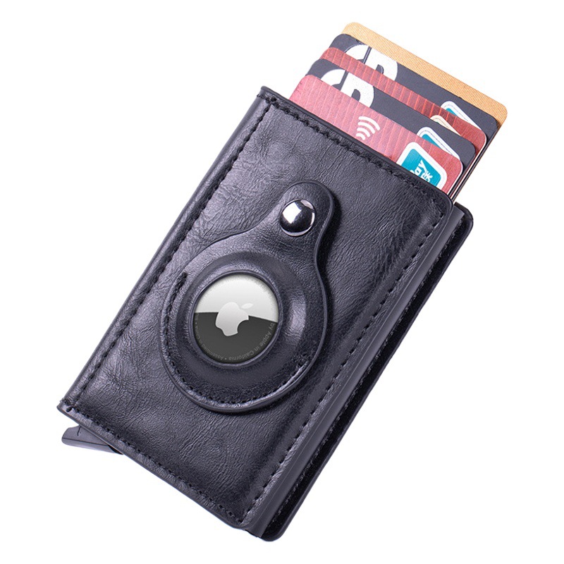 Nueva RFID Apple Tracker caso protector airtag localizador titular de la tarjeta de crédito titular de la cartera X-81