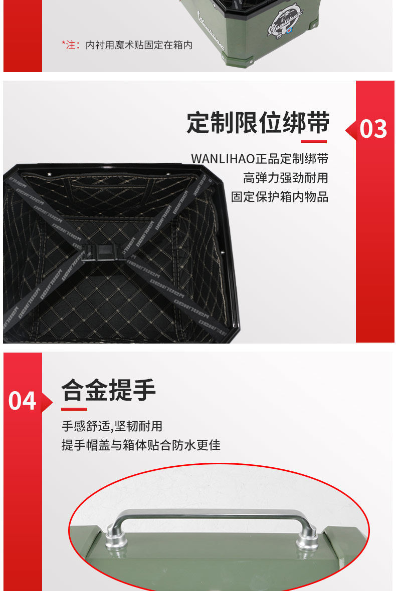 Wanlihao trunk is suitable for the Honda Squarex125 motorcycle trunk, scooter, and electric vehicle rear trunk