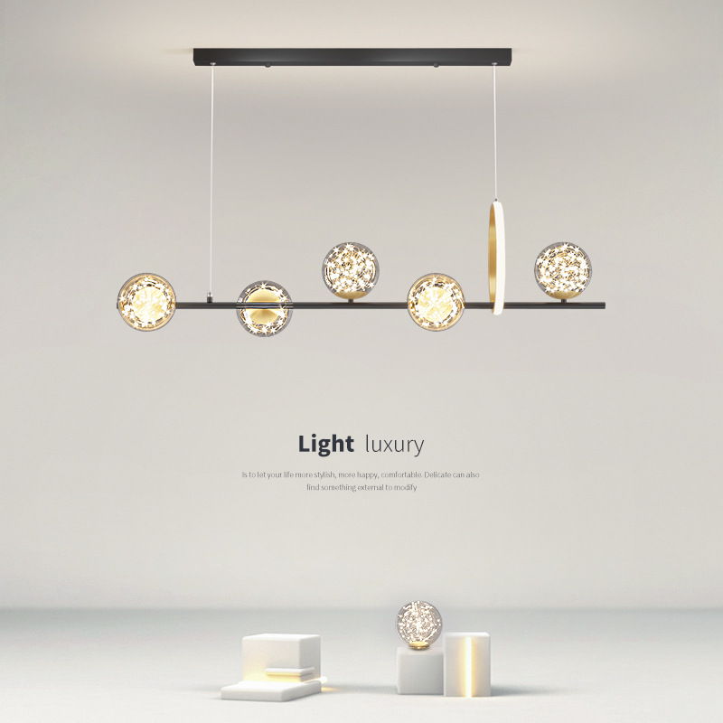 久度 餐厅吊灯大气家用新款网红轻奢满天星餐厅灯米家小爱同学天