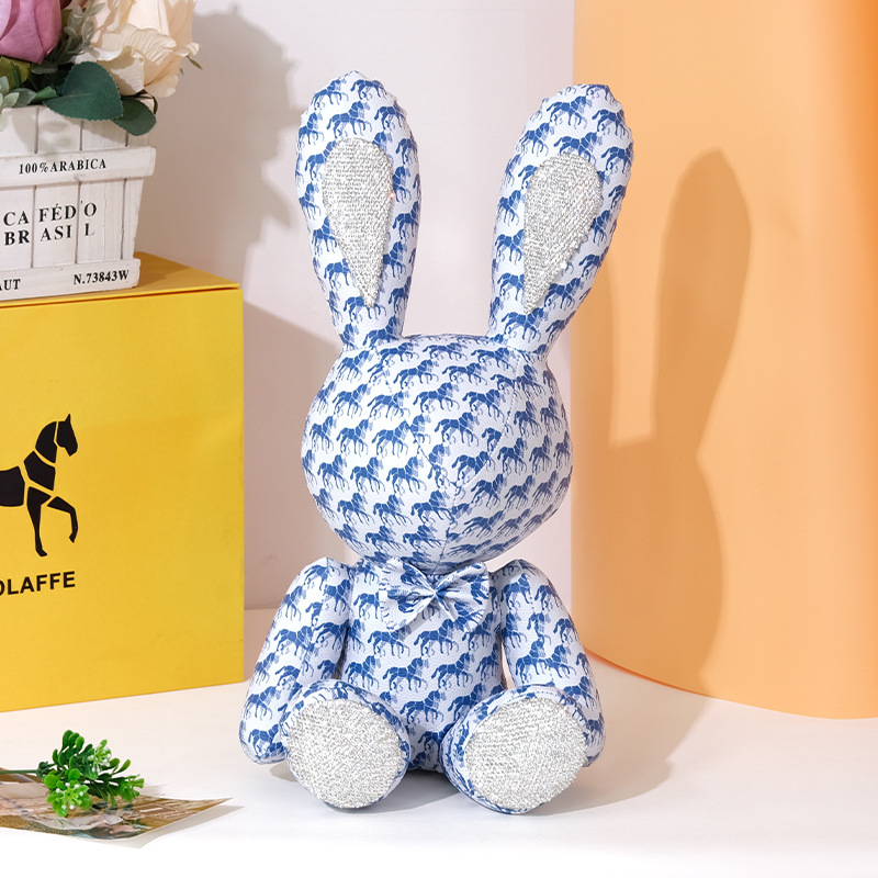 Lapolaffe conejo grande lindo cuero muñeca adornos colgante tamaño grande C1012 #