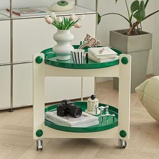 Round Small Coffee Table Creative Movable Modern Simple Household Small Apartment Internet Popular Instagram Sofa Side Table Rack