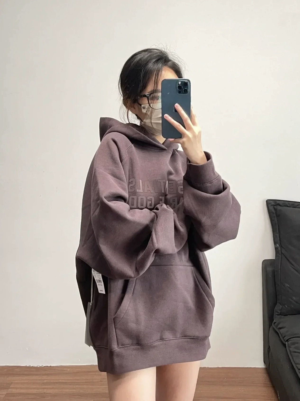 Cruzadas de Europa y América versión correcta ESENCIALES marca de moda suéter de terciopelo fino de los hombres de niebla suéter de la capa caliente-venta Sudadera con capucha