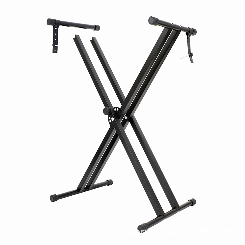 Venta al por mayor X-tipo soporte de órgano electrónico de doble tubo soporte de órgano electrónico desmontaje de elevación ajustable soporte de órgano electrónico accesorios de instrumentos musicales