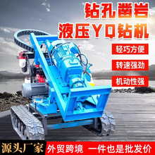 履带YQ潜孔钻机光伏庭院打桩拧地钉钻机全液压小型潜孔钻孔打桩机