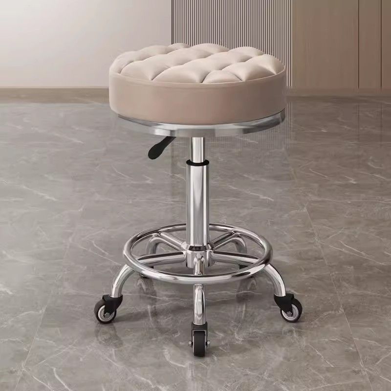 Taburete de belleza, polea de elevación rotativa, taburete de computadora, taburete de manicuría, taburete redondo, peluquería, silla giratoria, salón de peluquería especial
