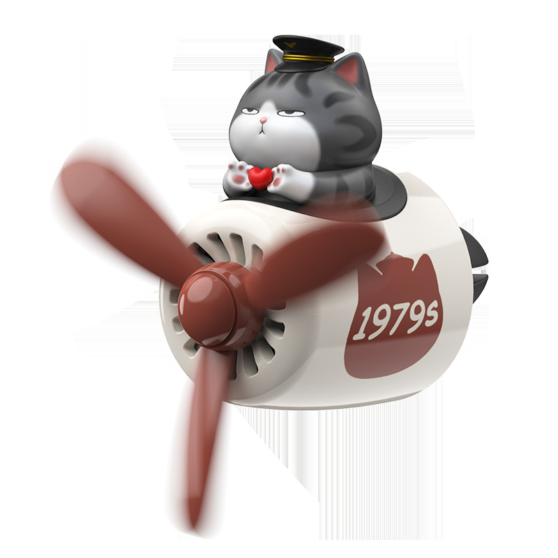 Mi gato real Barza negro coche aromaterapia pareja CP coche perfume aire acondicionado salida de aire fragancia bálsamo sólido