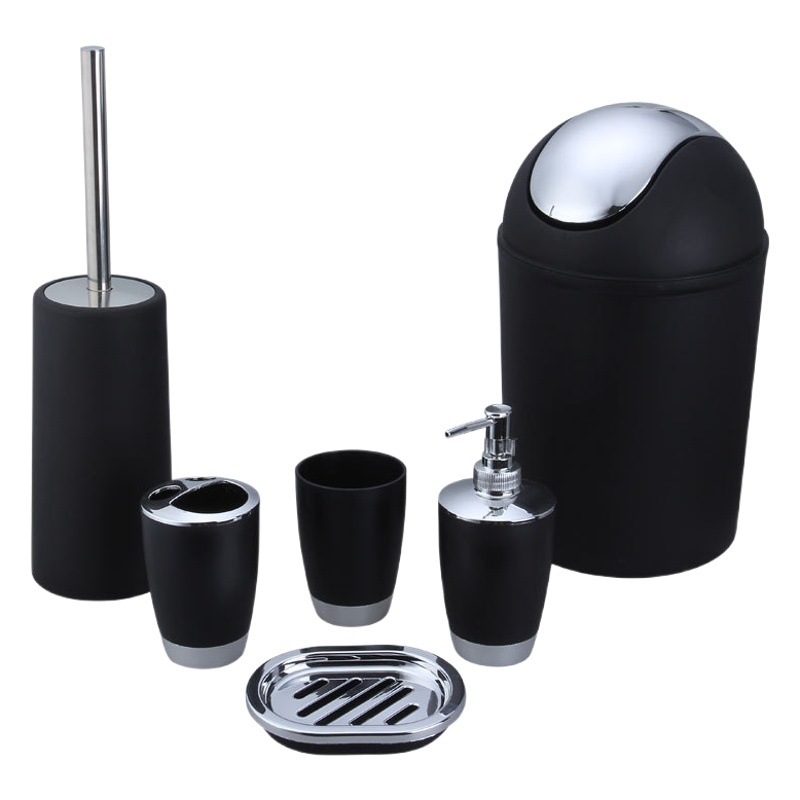 Bed & Breakfast baño del hotel de baño artículos de tocador cepillo de dientes titular desinfectante de manos enjuague bucal taza de limpieza de cuatro piezas conjunto