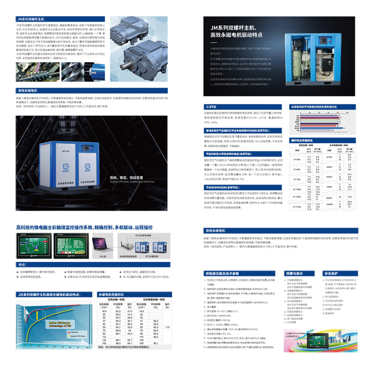 Jiangsu Jufeng Permanent Magnet Variable Frequency Screw Air Compressor Air Compressor
