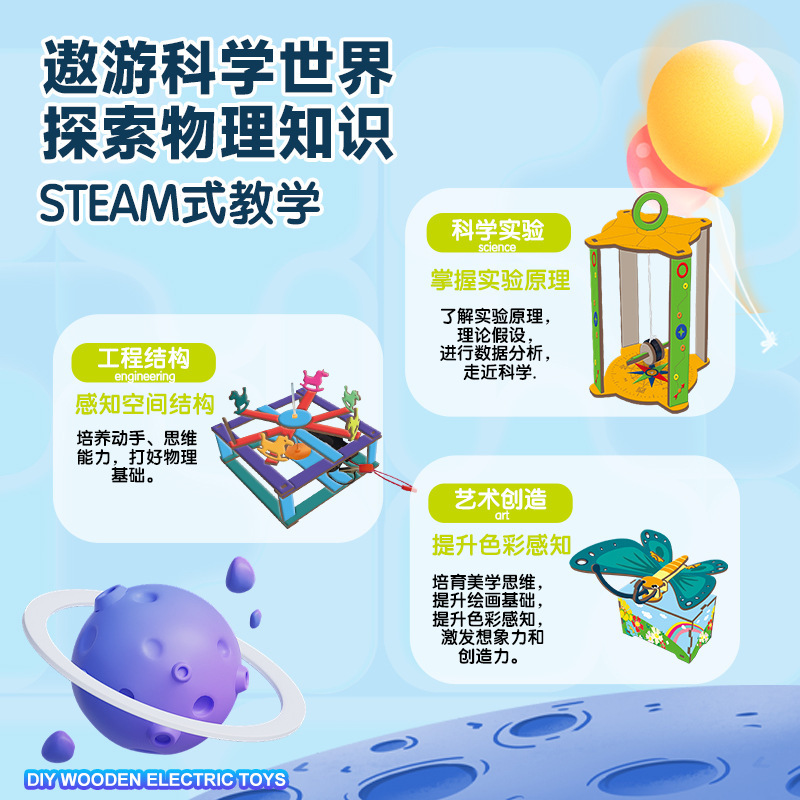 Paquete de material de producción pequeña de tecnología de física para niños, conjunto de experimentos de ciencia y educación, juguetes para estudiantes de primaria de grado 1-6