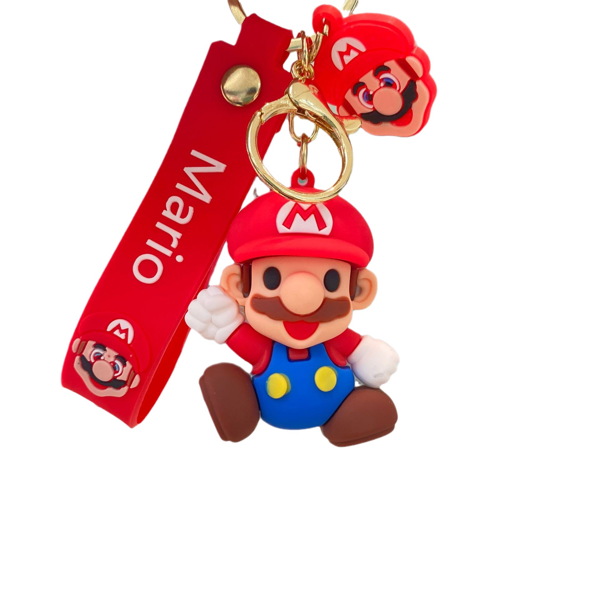 Super Mario llavero muñeca pareja mochila colgante coche llavero máquina de la muñeca pequeño regalo al por mayor