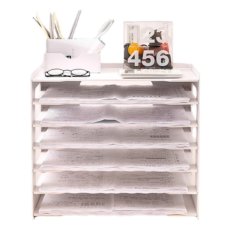 Examination paper holder office supplies storage multi-layer file rack frame A3A4 drawing paper office desktop data storage rack