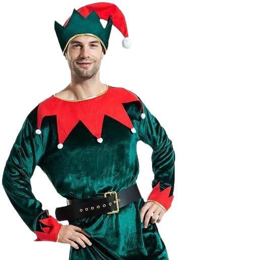 Navidad ropa para niños y niñas ropa para padres e hijos Cosplay lindo elfo verde payaso traje de rendimiento
