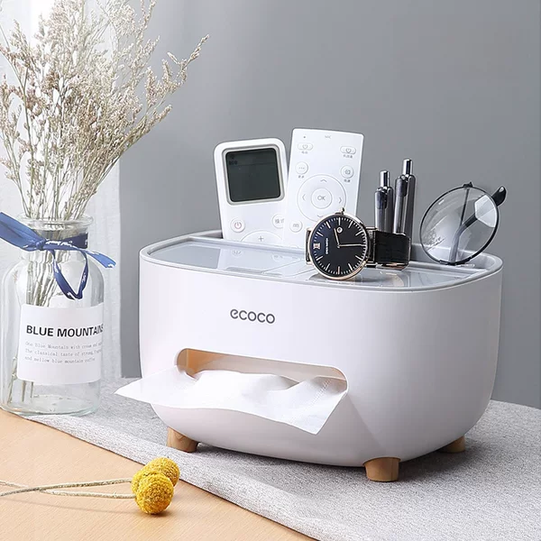 Paper Box Household Living Room Coffee Table Restaurant Creative Cute Simple Light Luxury Multi-function Remote Control Storage Tissue Box