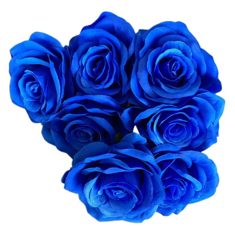 7-tenedor esquina amor Rosa boda flor artificial camino plomo arco seda flor planta pared artificial Rosa ramo