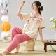 New Chinese Style National Style Pajamas Short-sleeved Trousers Summer Thin Antique Hanfu Cotton Home Clothes suit Women's Outer Wear