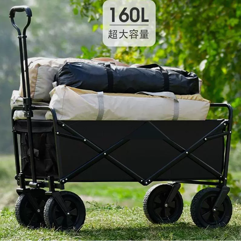 Import travel handheld cart for camping, big foldable camper van, Germany