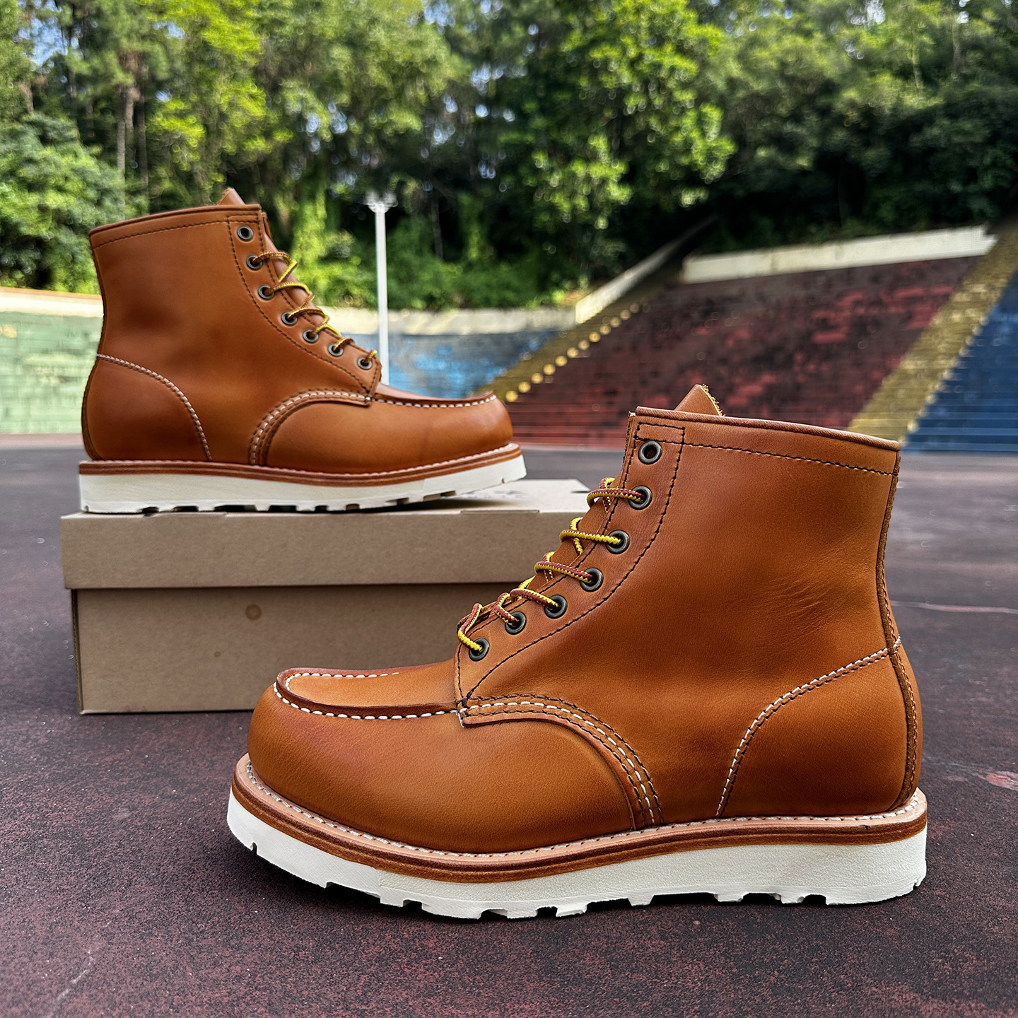 Goodyear Cowhide Boots British Retro High-Top 875 Work Boots Men's Outdoor Genuine Leather Casual Motorcycle Boots for Men