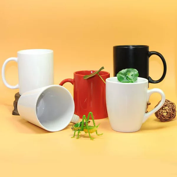 Ceramic Mug Custom Tapered Waist Drum Cup Foreign Trade Advertising logo Gift Simple Export Coffee Glaze Cup