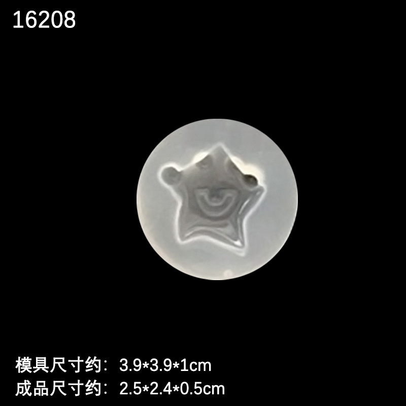 Espejo múltiple animal elefante pez cola arco conejo amor AB epoxi DIY accesorios de joyería hechos a mano