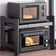 キッチン電子レンジ棚収納多機能多層鍋棚オーブン炊飯器スタンド
