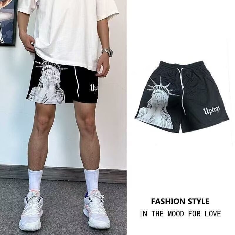 High Street Versatile 2026 New Cross-Border American-Style Shorts for Fitness, Sports, Running, Basketball, Casual Shorts for Men, Summer High Street Versatile 2026 New Cross-Border American-Style Shorts for Fitness, Sports, Running, Basketball, Casual Shorts for Men, Summer