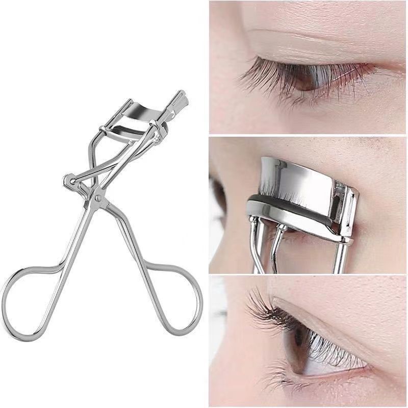 Clip de pestañas para niñas curvas naturales de forma duradera sin pellizco de carne de ángulo ultra amplio principiante de pestañas portátiles