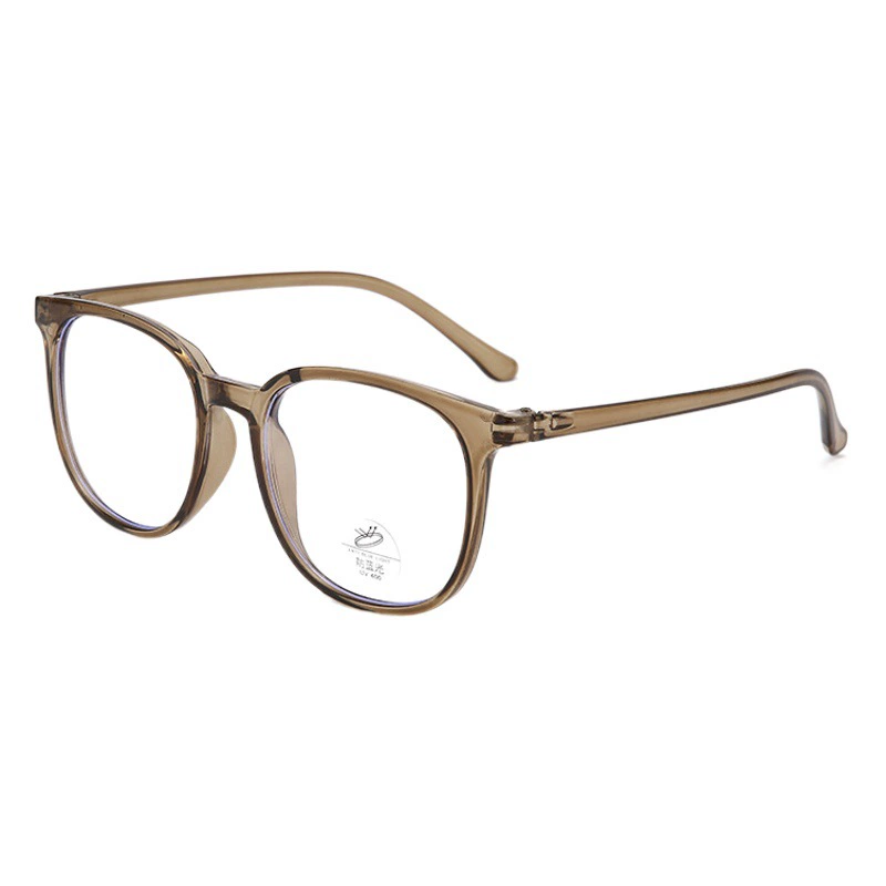 Новые очки TikTok с защитой от синего цвета, простые тонкие очки с большим лицом, популярные в Интернете очки в квадратной оправе для ПК