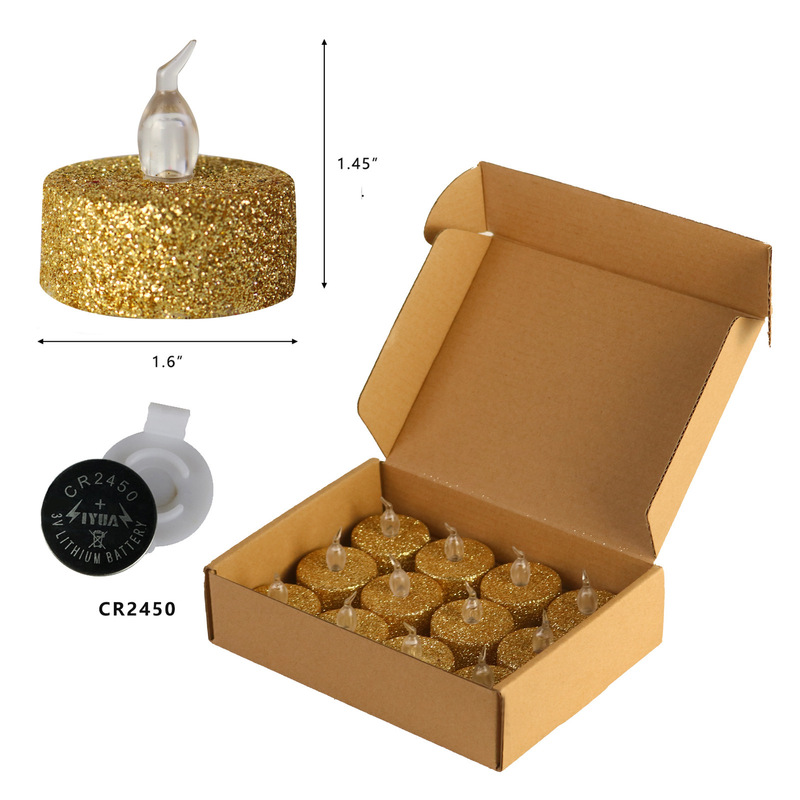クロスボーダー12個入りプラスチックシミュレーションバレンタインパーティー発光装飾クリスマススプレーled電子キャンドルライト|undefined