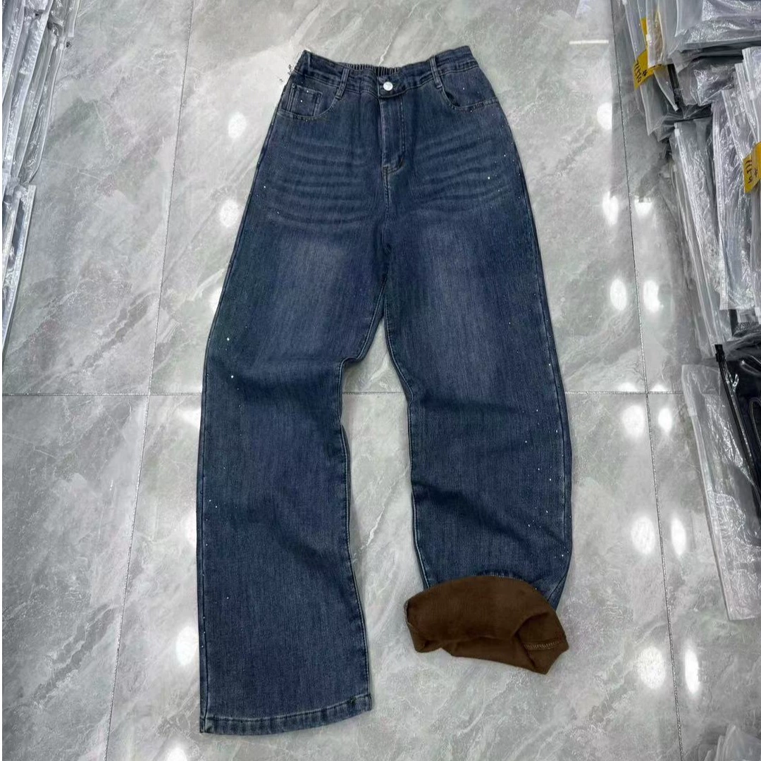 Тонкий и дикий темперамент плюс бархатные джинсы 20092 Другие брюки