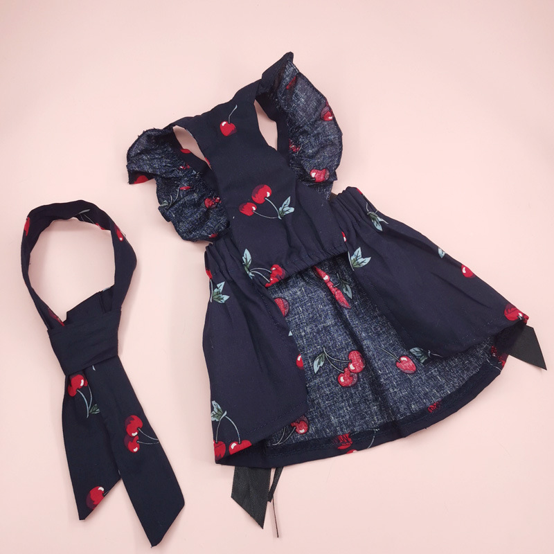 60g Weight Pet Clothing Type Of Pet Supplies 1 Piece Quantity Casual, Daily Occasion Cotton Material Peach, Cherry Pattern Summer Season Cute Style 1 Piece Summer Cute Cotton Peach Cherry Pet Clothing 10
