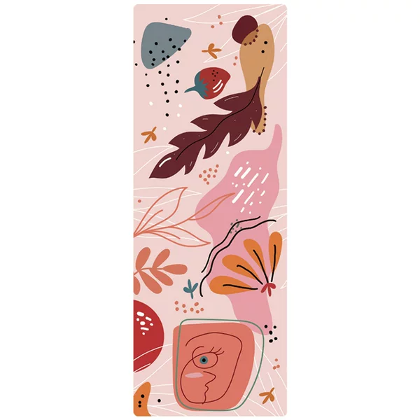 Yoga Mat Manufacturer Customizes 1mm Foldable Yoga Mat Suede Rubber Natural Rubber Non-Slip Yoga Mat
