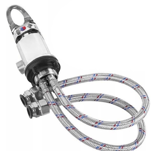 Shampoo Bed Faucet Rv Camper Shower Mixer Faucet Outlet 1/2 Hair Salon Hot and Cold Water Mixing Valve