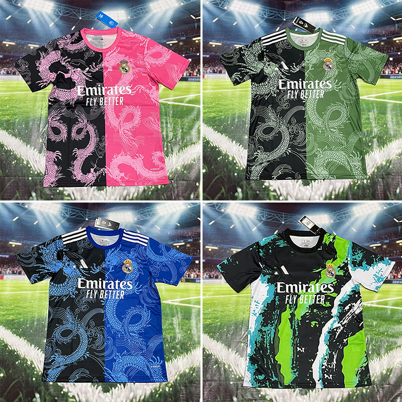 Nuevo Real Madrid Real Madrid Camiseta de fútbol local y visitante Camiseta Edición para fanáticos Edición especial personalizada Venta al por mayor transfronteriza