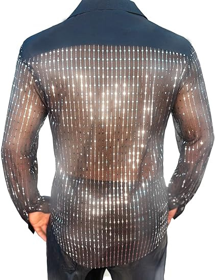 2024 nuevo comercio exterior de Amazon con camisa de mangas largas en stock de fiesta discoteca