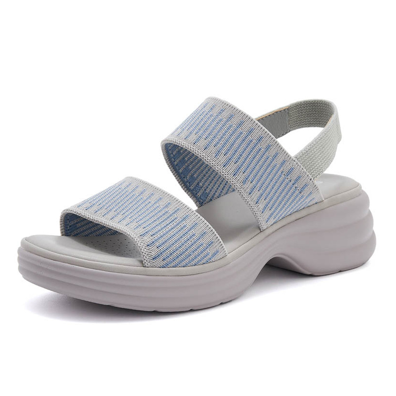 Dép sandal nữ đế dày quai chữ V mùa hè chống trượt — Màu đen, Màu xám, Màu mơ chi tiết 22