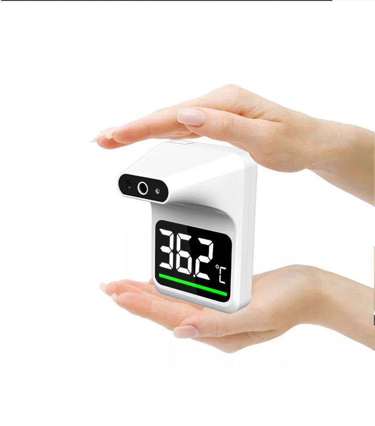 Cross-Border New Infrared Thermometer Manufacturer Direct Sales Spot Forehead Thermometer Wall-Mounted Thermal Imaging Human Body Thermometer