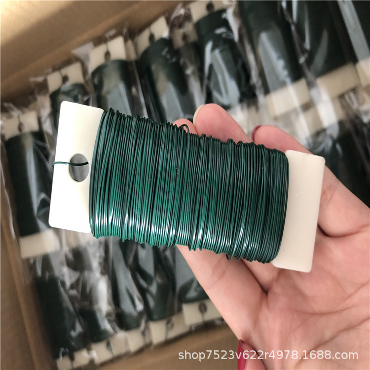 彩色圣诞树花环捆绑包扎铁丝0.55mm绿色