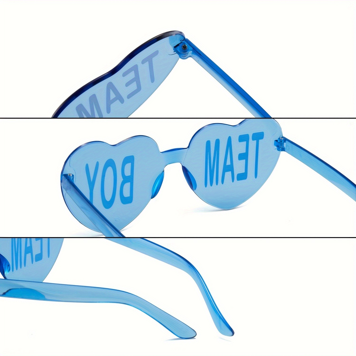 Gafas de revelación de género para fiestas de bautismo o amor, personalizables, venta transfronteriza