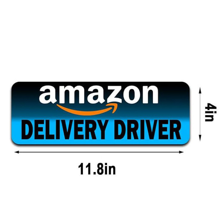 Amazon entrega conductor magnético estacionamiento frecuente removible reflector entrega puerta magnética pegatinas de automóviles