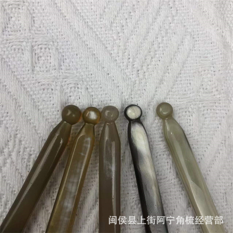Horn Gua Sha Acupoint Massage Stick 12cm Facial Eye Pointing Tool Buffalo Horn Comb quality and texture