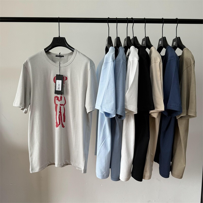 Cross-Border Summer Men's Loose Casual Outdoor Street Printed Trendy Brand Pullover Pure Cotton Men's Round Neck Short-Sleeved t Cross-Border Summer Men's Loose Casual Outdoor Street Printed Trendy Brand Pullover Pure Cotton Men's Round Neck Short-Sleeved t