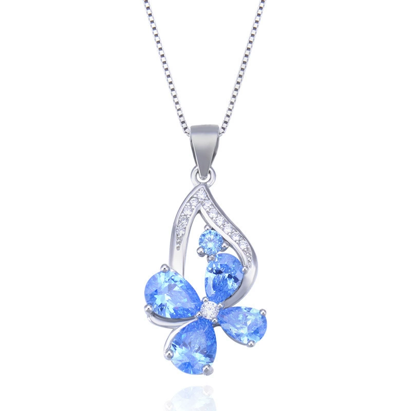 Подвеска, ожерелье, аксессуар, четырехлистник, серебро 925 пробы, европейский стиль, легкая роскошь