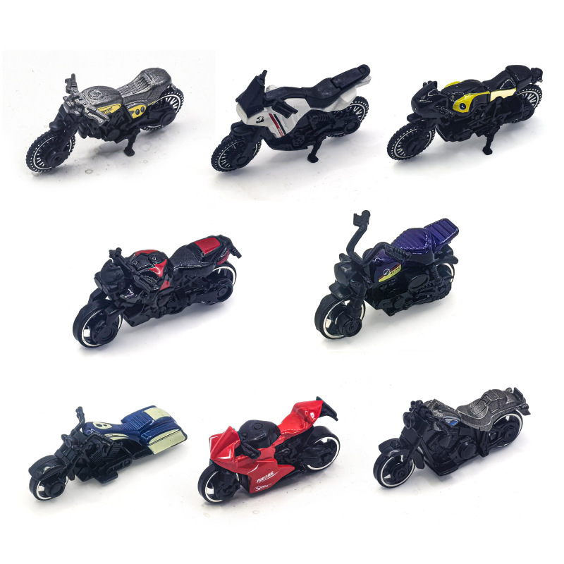 クロスボーダー製品 Amazon のベストセラー合金オートバイ 1:64 モデルレーシングオートバイボーイ慣性車厚くて落下に強い|undefined