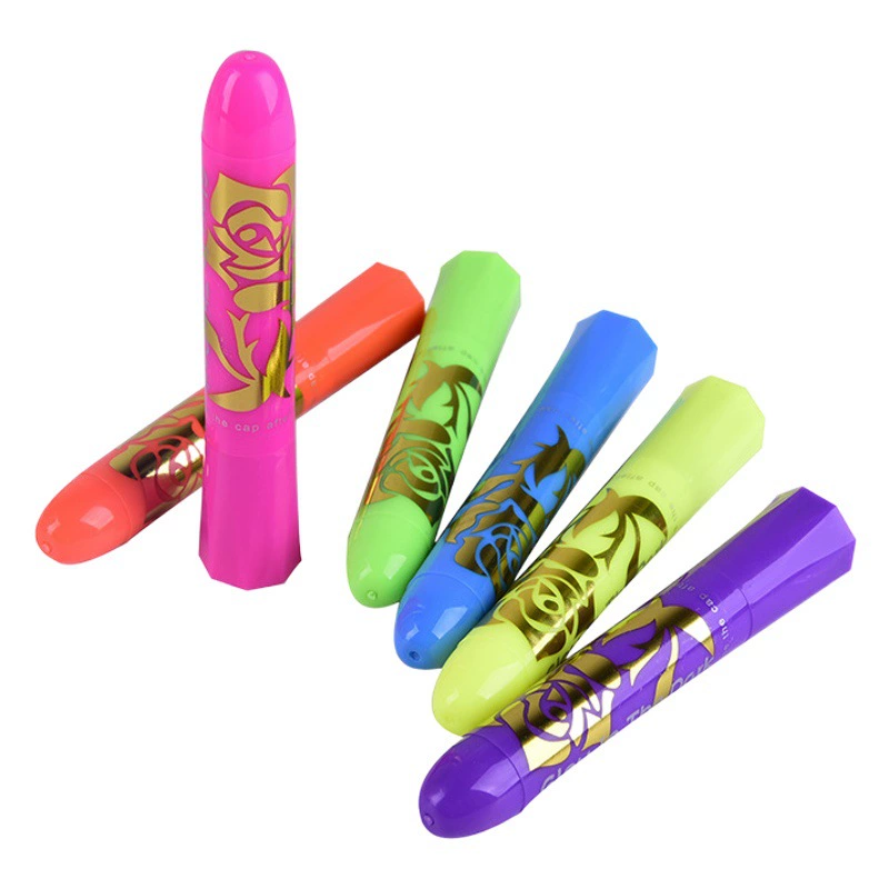 Моющаяся 6-цветная светящаяся краска для тела, пигмент для детского макияжа, для вечеринок, Рождества, Хэллоуина