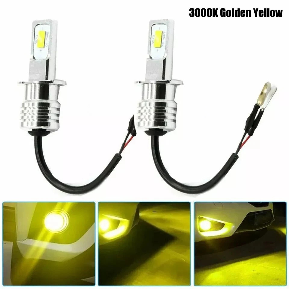 Bombilla LED automotriz H3 3570 2SMD lámpara de niebla H3 80W faro CSP lámpara de niebla faro