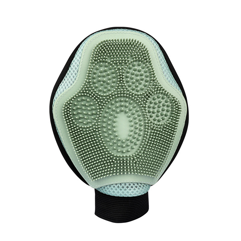 Guantes de limpieza de gatos y mascotas Guantes de masaje de aseo para mascotas Cepillo de masaje de baño para perros y gatos