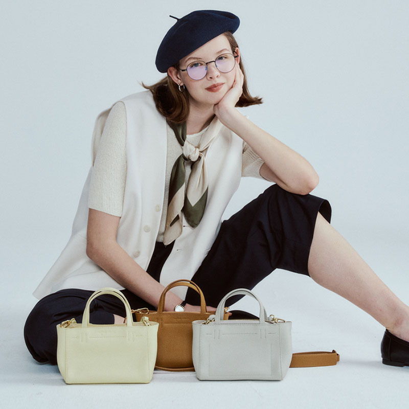 Mini Tragetasche Aus Echtleder Für Damen, Elegante Handtasche_voghion.com