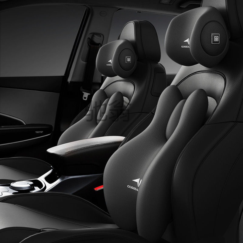 FRG 자동차 마사지 난방 요추 쿠션 백 쿠션 자동차 요추 좌석 백 쿠션 자동차 베개 요추 지원 드라이버