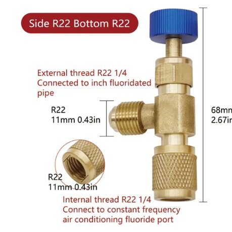Fluorine Safety Valve Refrigerant Anti-Freeze Safety Valve R22R410A Safety Conversion Joint